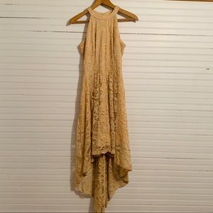 Country Chic Lace Hi Low Dress